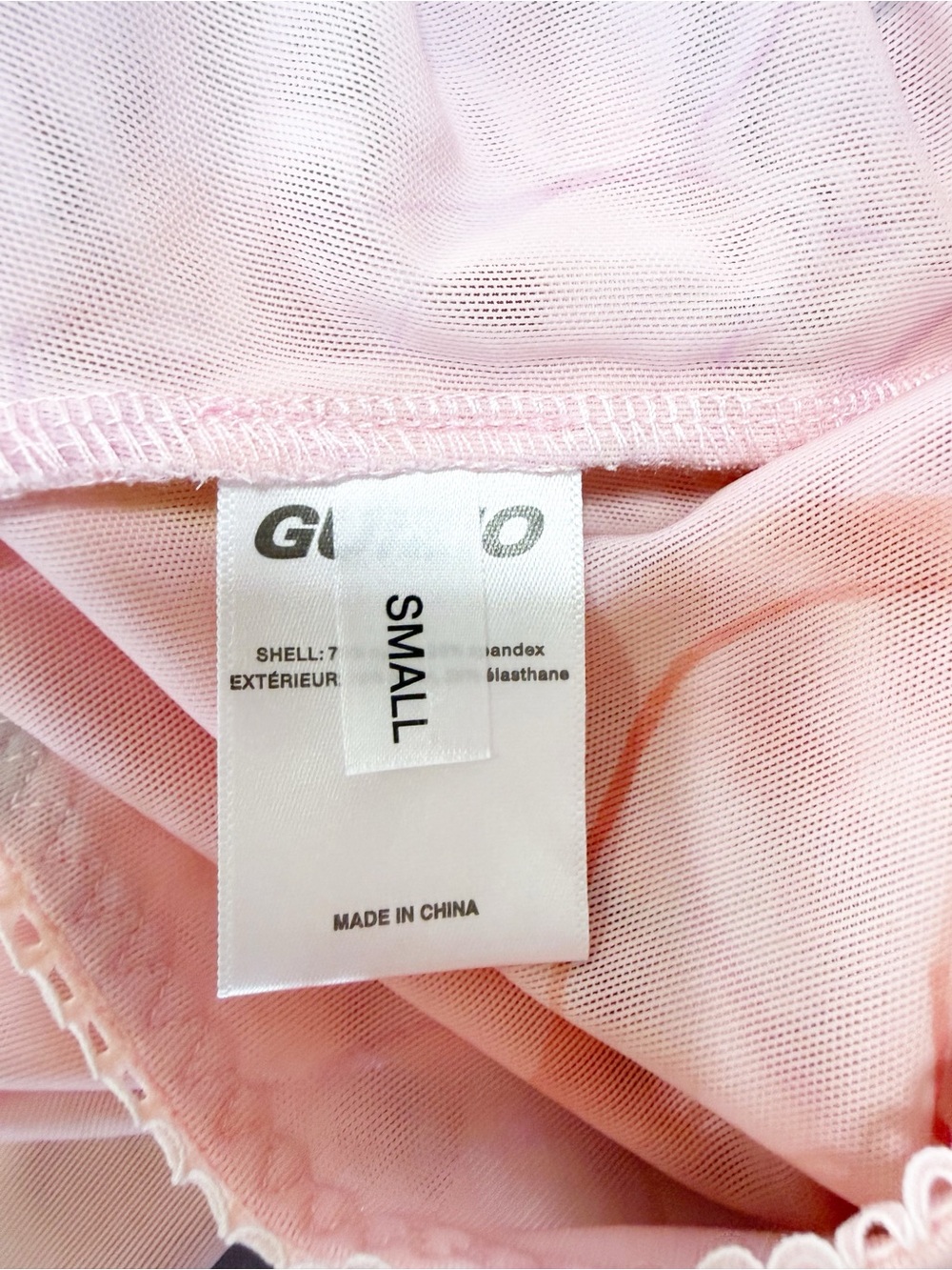 Guizio Celestina Ruched Rosette Printed Skirt in Cotton Candy Ambrosia Small NEW - Picture 9 of 9